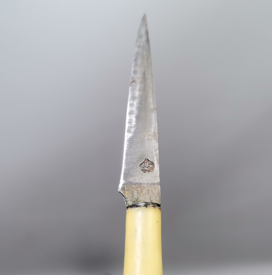 OSMANLI DÖNEMİ FİLDİŞİ SAPLI HATTAT BIÇAĞI VE FİLDİŞİ MAKTA TAKIMI