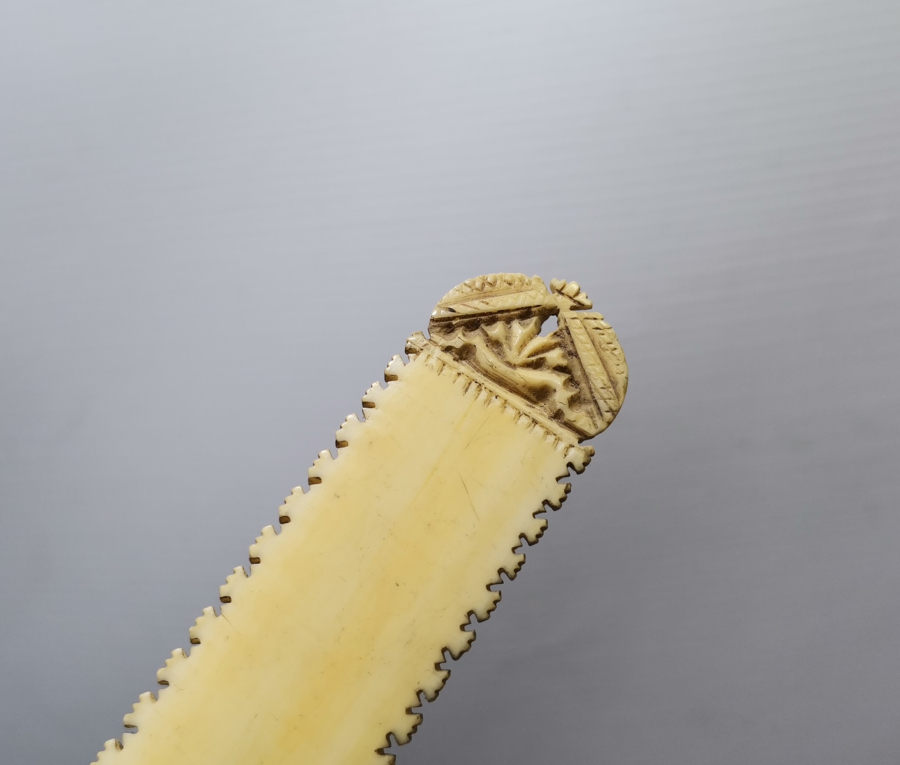 OSMANLI DÖNEMİ FİLDİŞİ SAPLI HATTAT BIÇAĞI VE FİLDİŞİ MAKTA TAKIMI