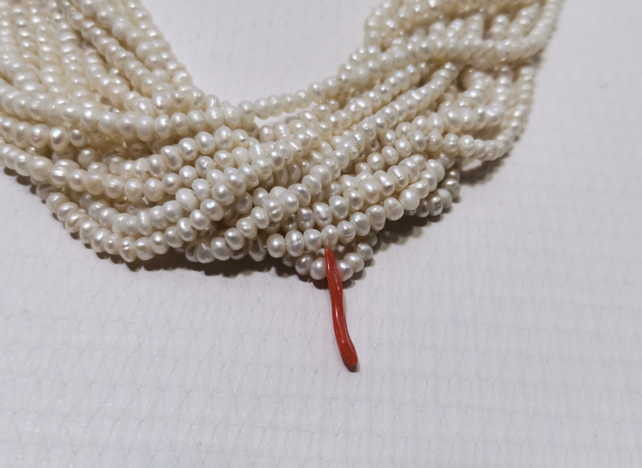 OSMANLI DÖNEMİ MERCANLI KUM İNCİ GERDANLIK