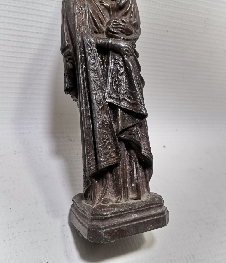 ANTİKA MERYEM VE İSA GÖRSELLİ TUTYA HEYKEL