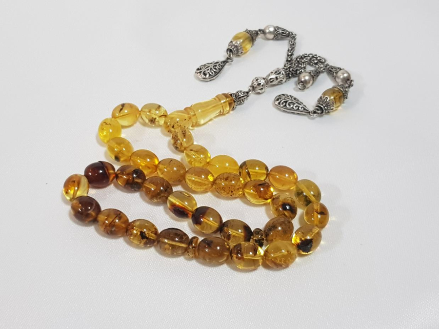 DOMİNİK DAMLA KEHRİBAR TESPİH