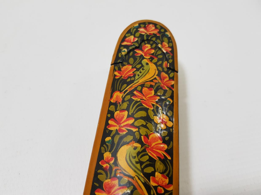 ANTİKA PAPIER MACHE KALEMDAN