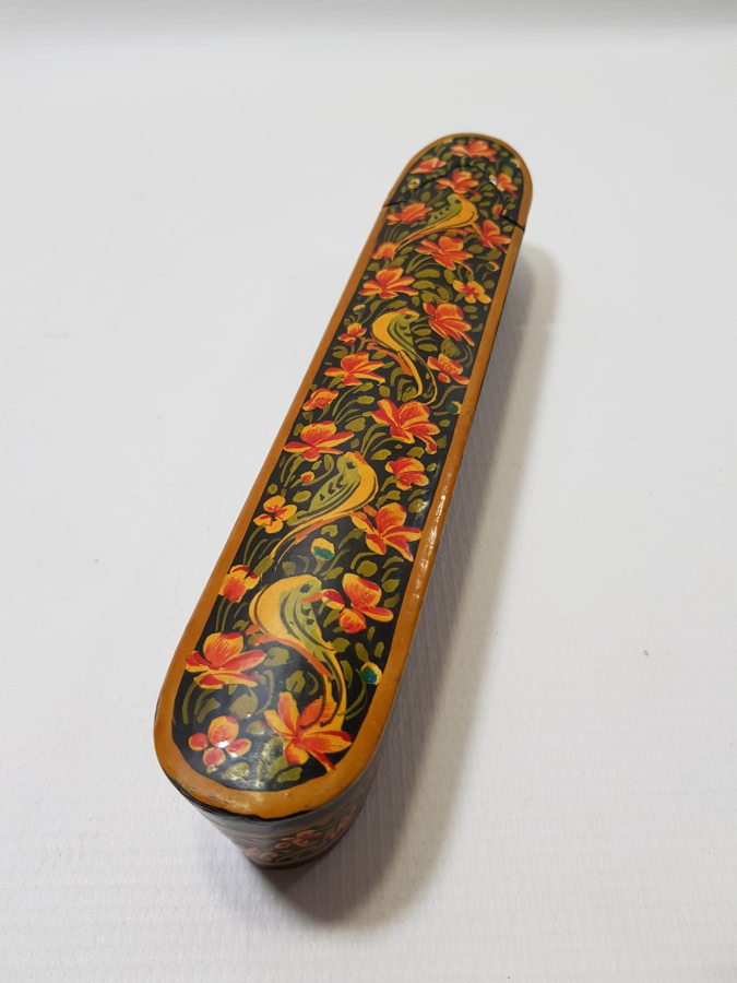 ANTİKA PAPIER MACHE KALEMDAN