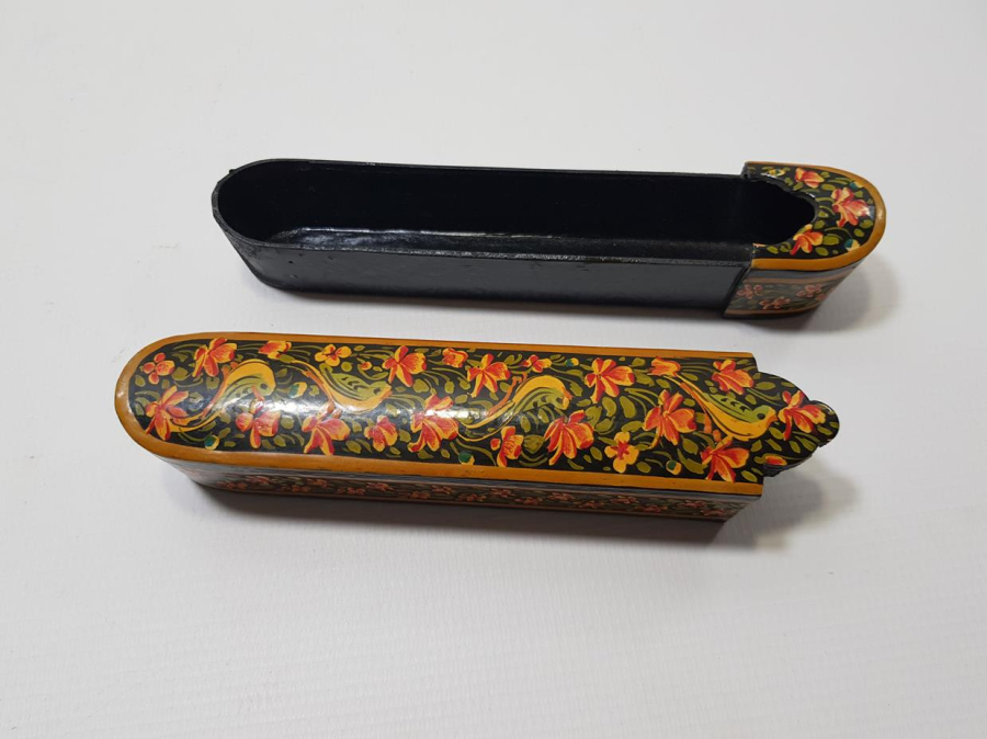 ANTİKA PAPIER MACHE KALEMDAN