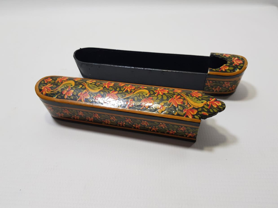 ANTİKA PAPIER MACHE KALEMDAN