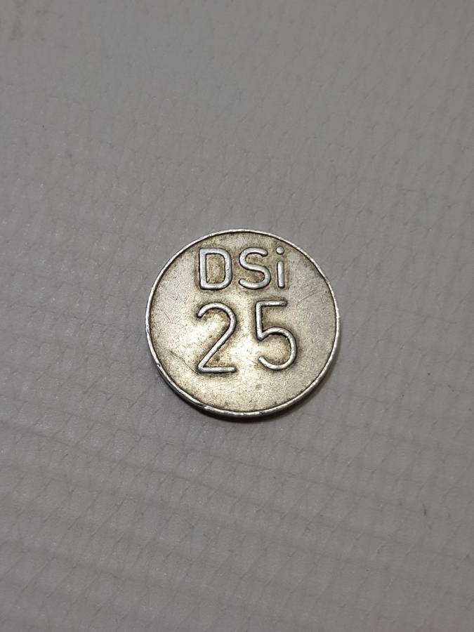 ÇOK NADİR DSİ 25 KURUŞ JETON