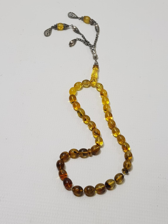 DOMİNİK DAMLA KEHRİBAR TESPİH