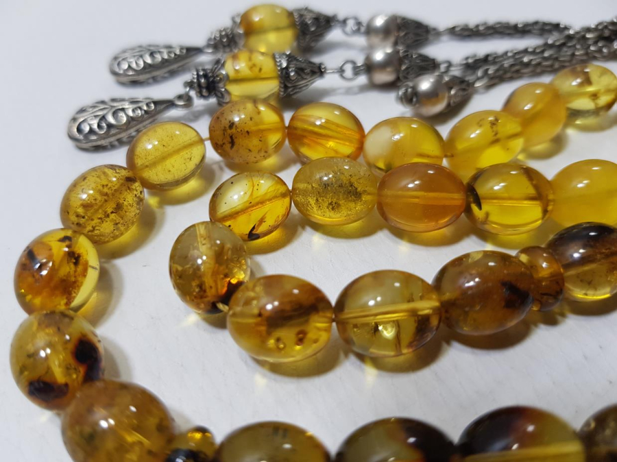 DOMİNİK DAMLA KEHRİBAR TESPİH