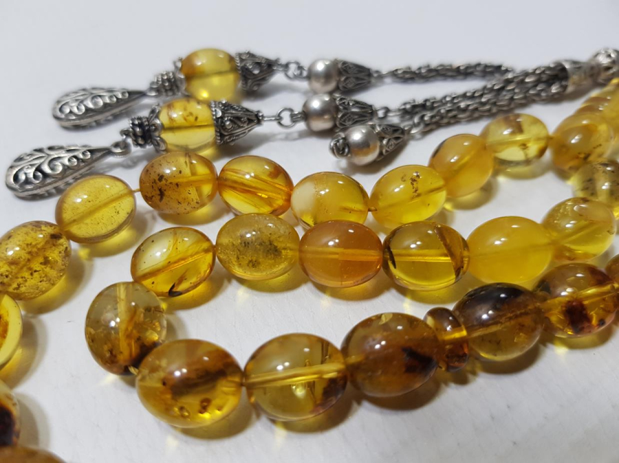 DOMİNİK DAMLA KEHRİBAR TESPİH