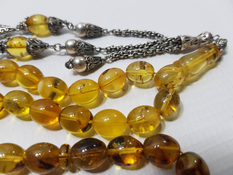 DOMİNİK DAMLA KEHRİBAR TESPİH