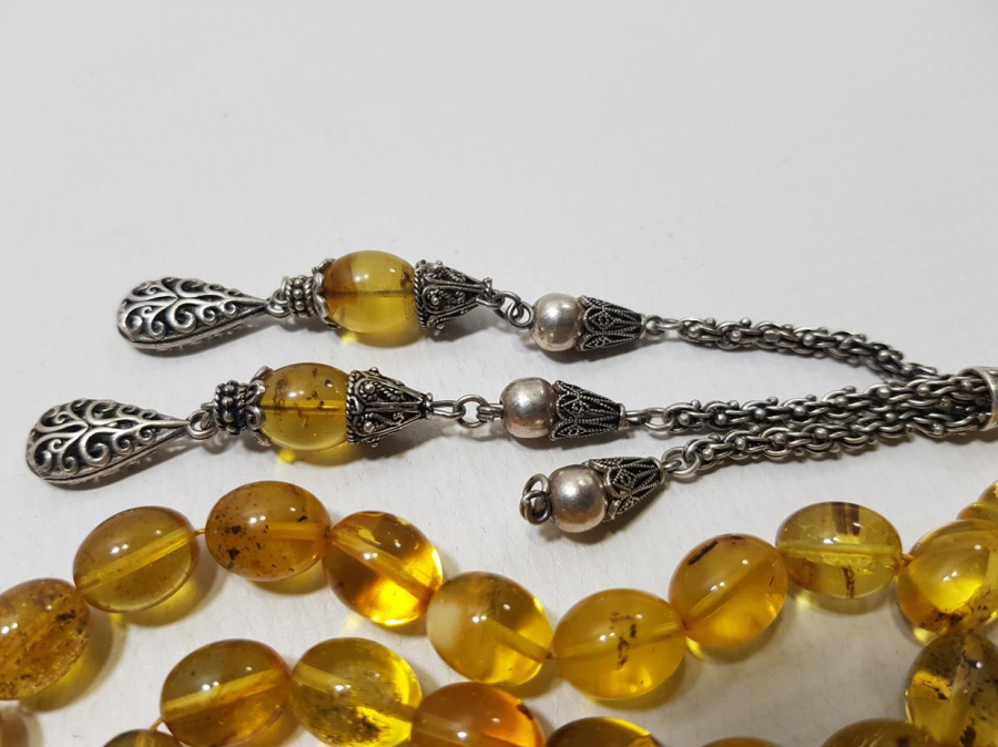 DOMİNİK DAMLA KEHRİBAR TESPİH