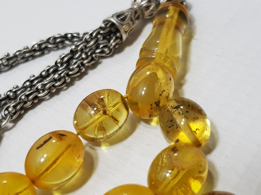 DOMİNİK DAMLA KEHRİBAR TESPİH