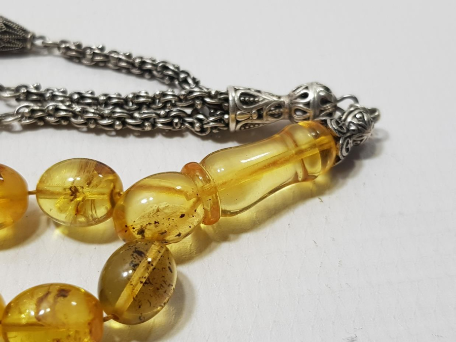 DOMİNİK DAMLA KEHRİBAR TESPİH