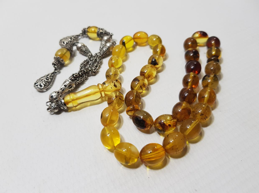 DOMİNİK DAMLA KEHRİBAR TESPİH