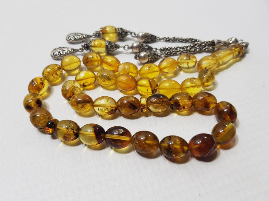 DOMİNİK DAMLA KEHRİBAR TESPİH