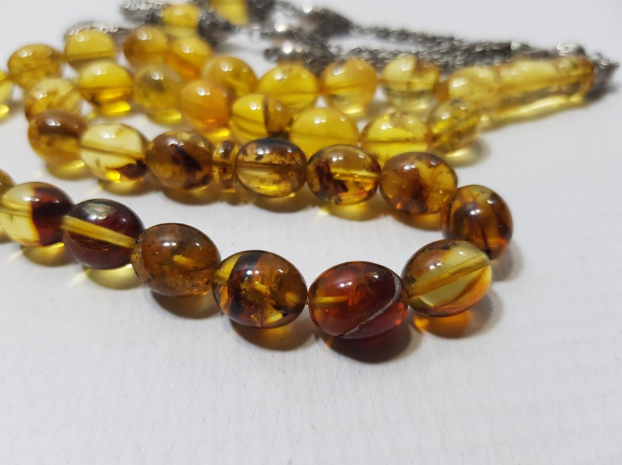 DOMİNİK DAMLA KEHRİBAR TESPİH