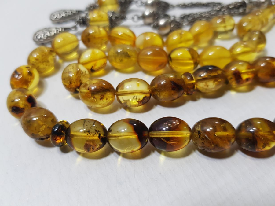 DOMİNİK DAMLA KEHRİBAR TESPİH