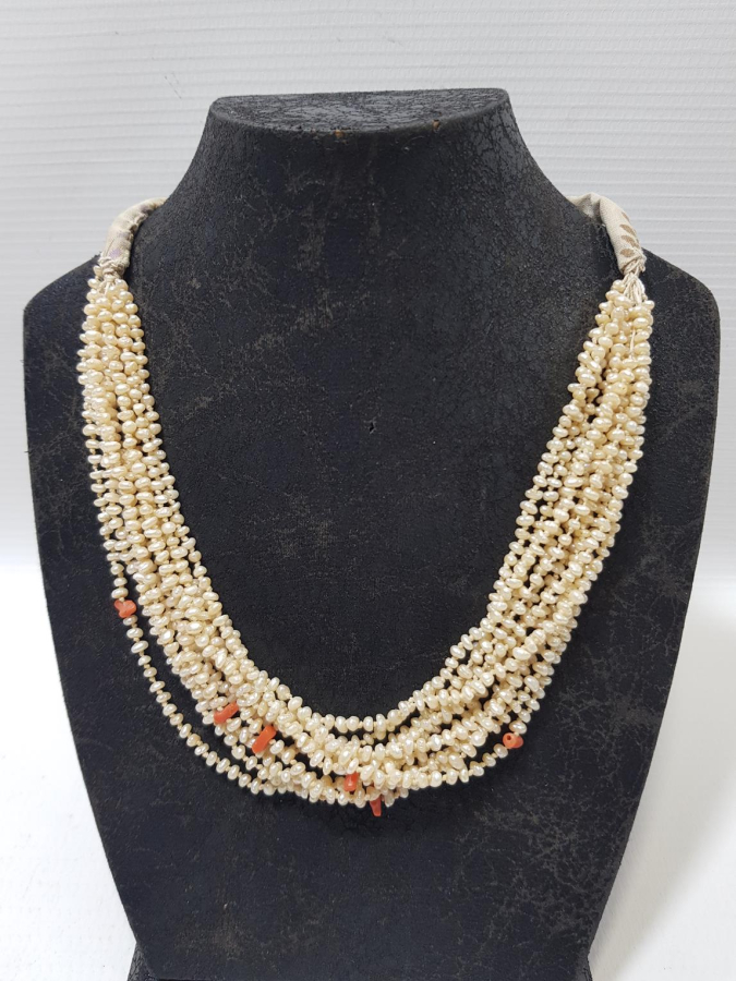 OSMANLI DÖNEMİ MERCANLI KUM İNCİ GERDANLIK