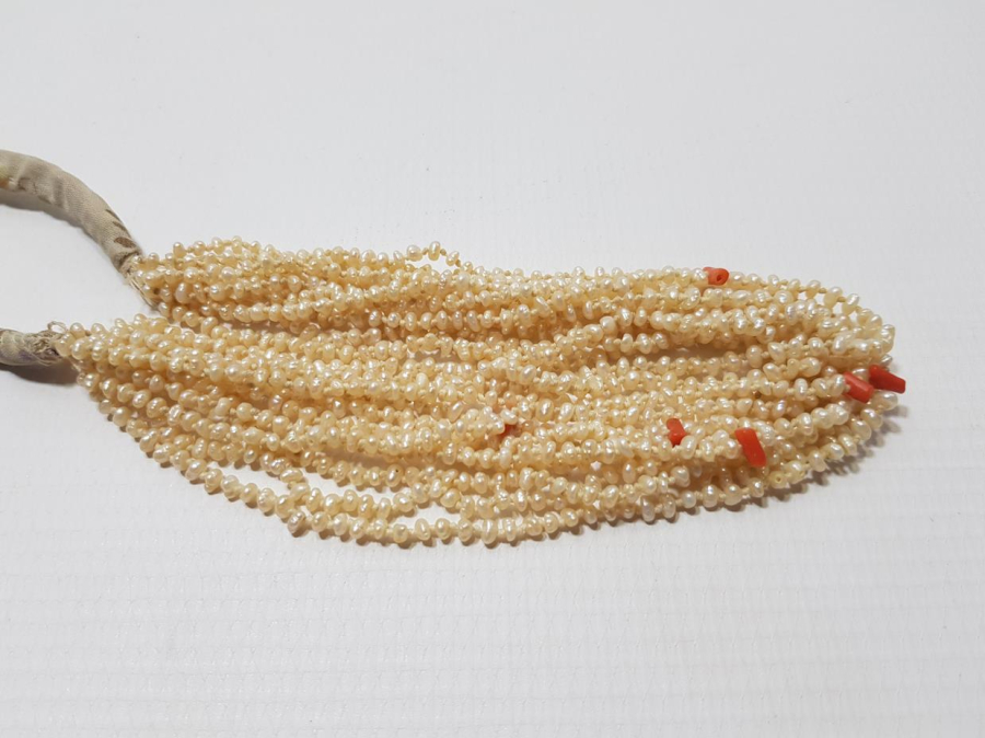 OSMANLI DÖNEMİ MERCANLI KUM İNCİ GERDANLIK