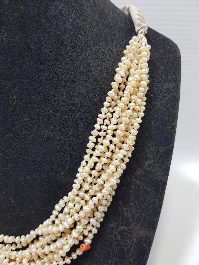 OSMANLI DÖNEMİ MERCANLI KUM İNCİ GERDANLIK