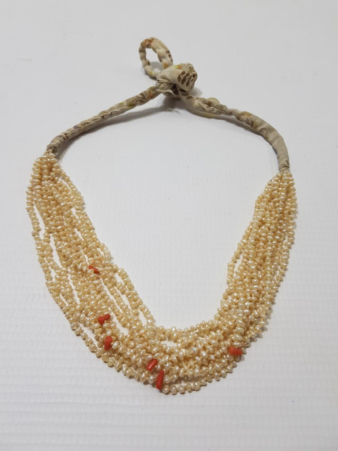 OSMANLI DÖNEMİ MERCANLI KUM İNCİ GERDANLIK