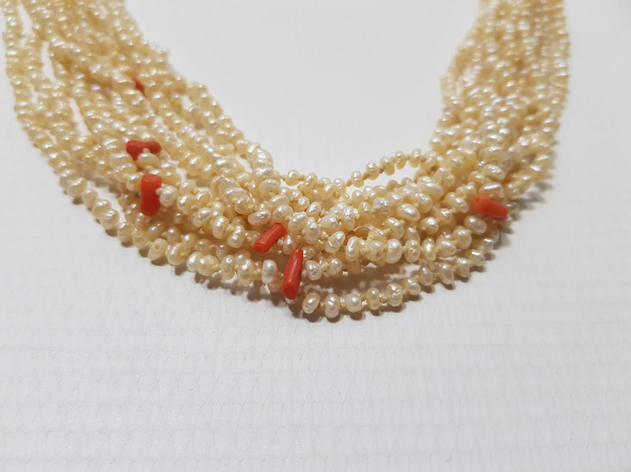 OSMANLI DÖNEMİ MERCANLI KUM İNCİ GERDANLIK