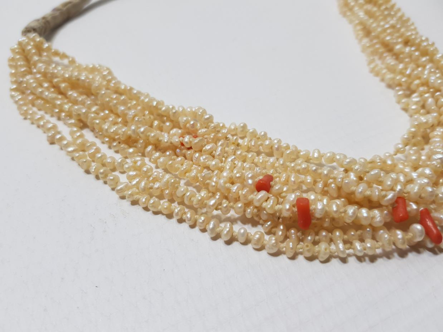 OSMANLI DÖNEMİ MERCANLI KUM İNCİ GERDANLIK