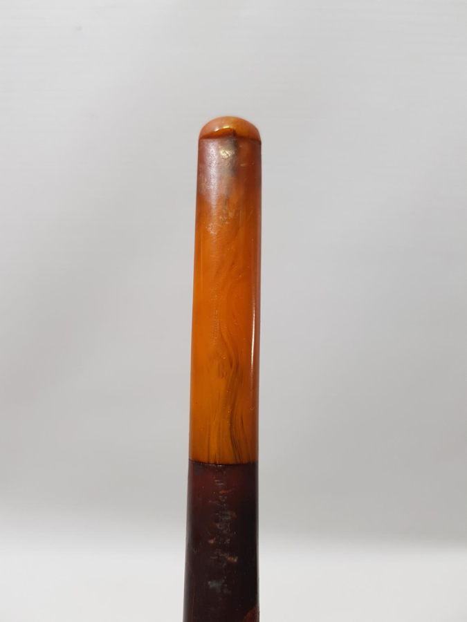 OSMANLI DÖNEMİ ORJİNAL KUTUSUNDA KEHRİBAR VE LÜLE TAŞLI PİPO