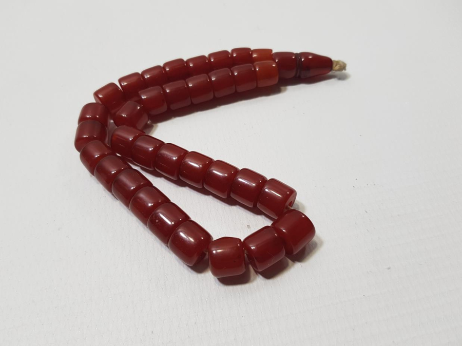 OSMANLI SIKMA KEHRİBAR TESPİH