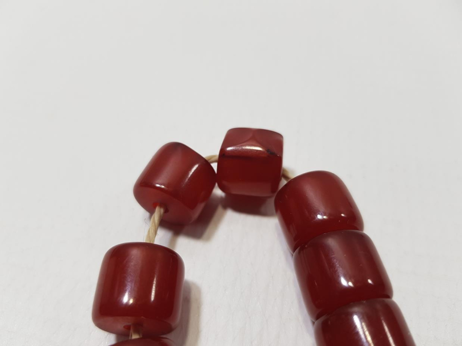 OSMANLI SIKMA KEHRİBAR TESPİH