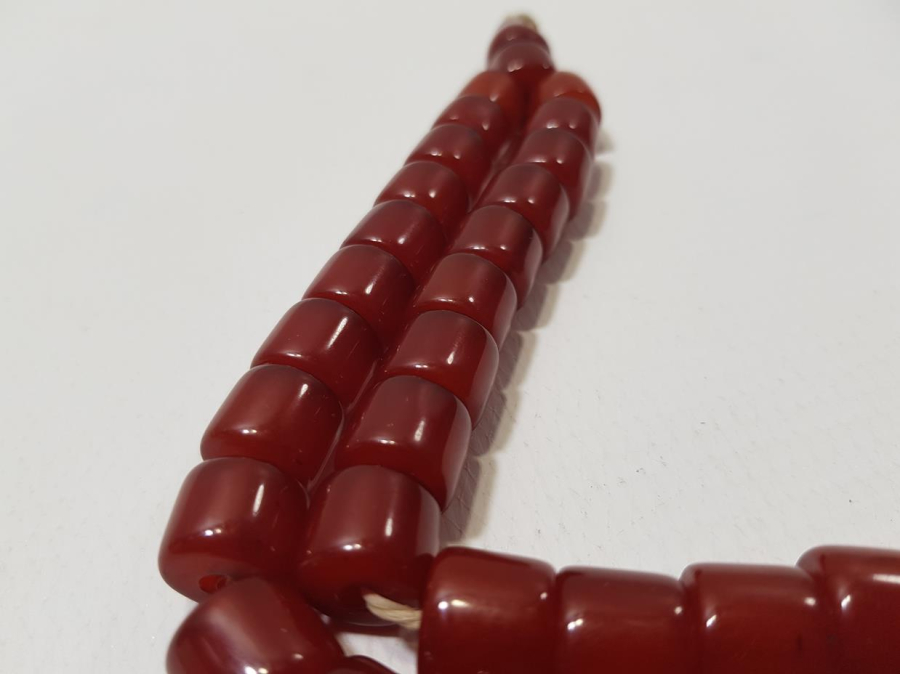 OSMANLI SIKMA KEHRİBAR TESPİH