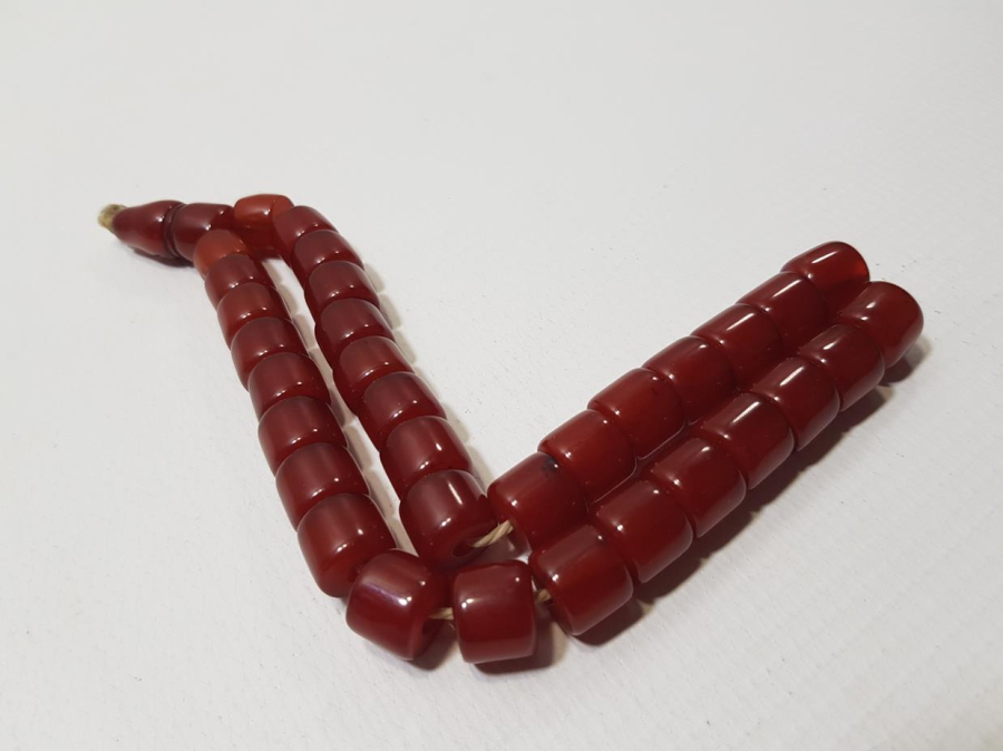 OSMANLI SIKMA KEHRİBAR TESPİH