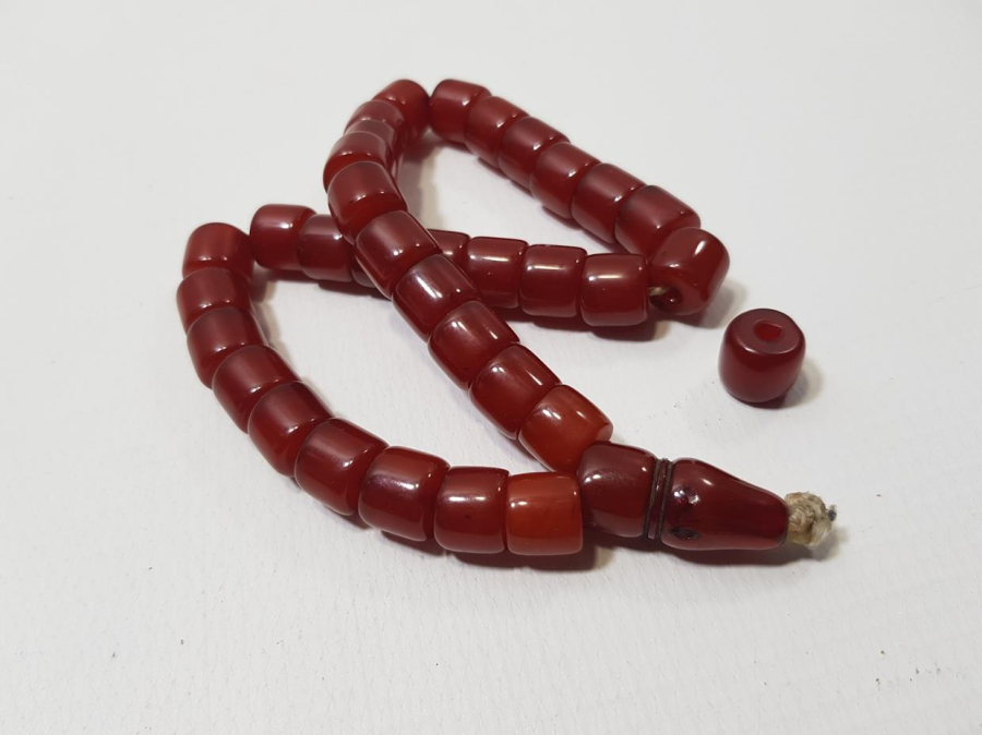 OSMANLI SIKMA KEHRİBAR TESPİH