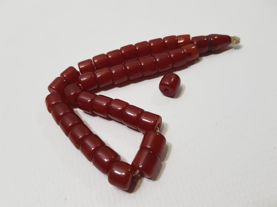 OSMANLI SIKMA KEHRİBAR TESPİH