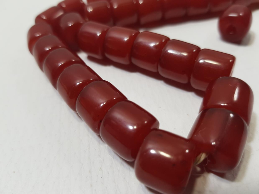 OSMANLI SIKMA KEHRİBAR TESPİH