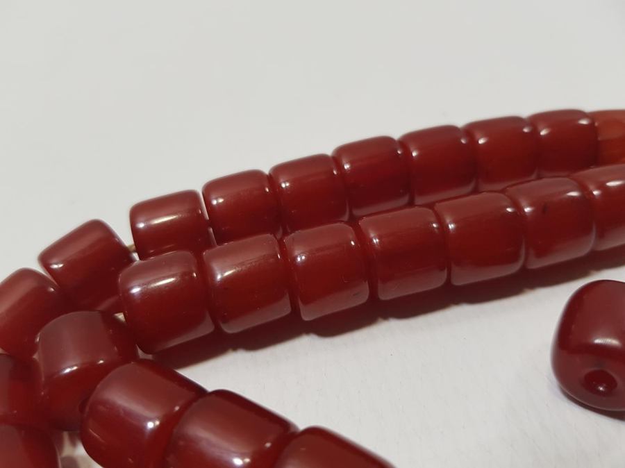 OSMANLI SIKMA KEHRİBAR TESPİH