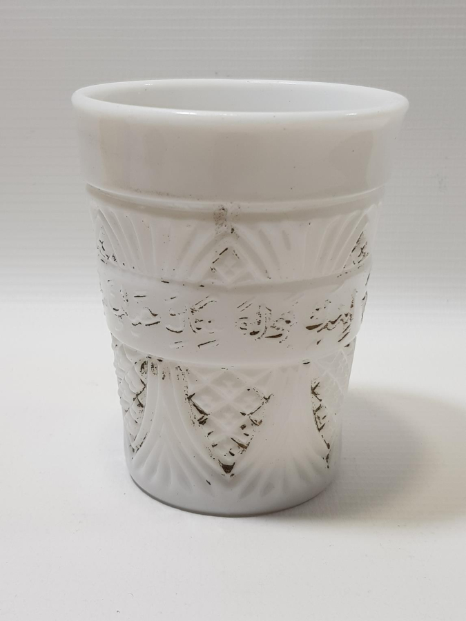 OSMANLICA YAZILI ÇOK NADİR OPAL BARDAK