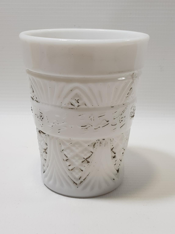 OSMANLICA YAZILI ÇOK NADİR OPAL BARDAK