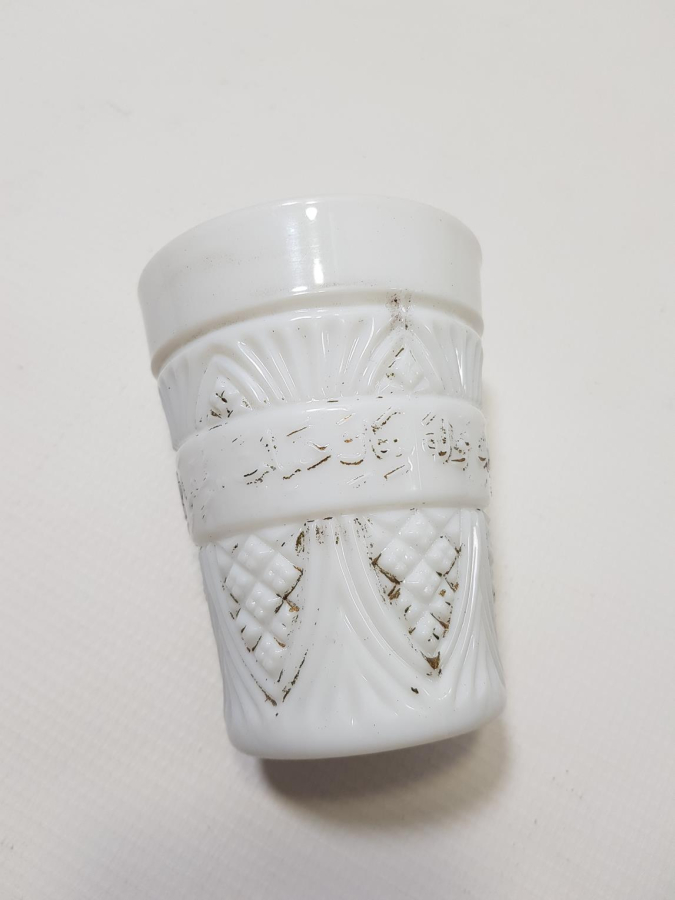 OSMANLICA YAZILI ÇOK NADİR OPAL BARDAK