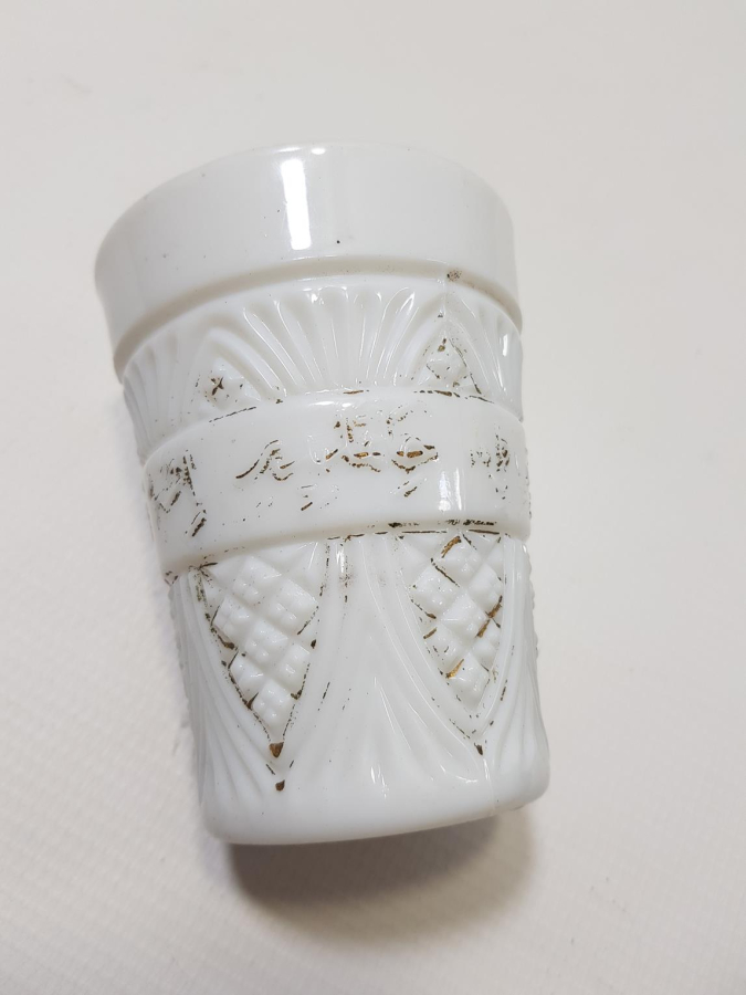 OSMANLICA YAZILI ÇOK NADİR OPAL BARDAK