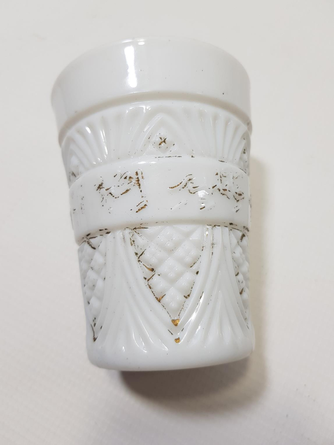 OSMANLICA YAZILI ÇOK NADİR OPAL BARDAK