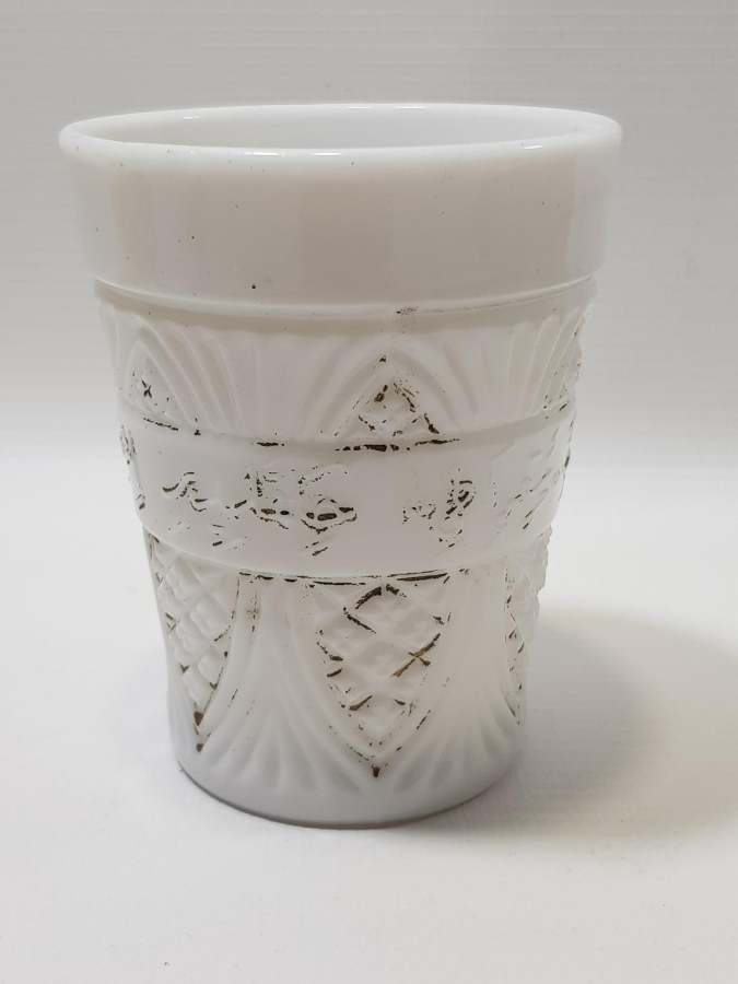 OSMANLICA YAZILI ÇOK NADİR OPAL BARDAK