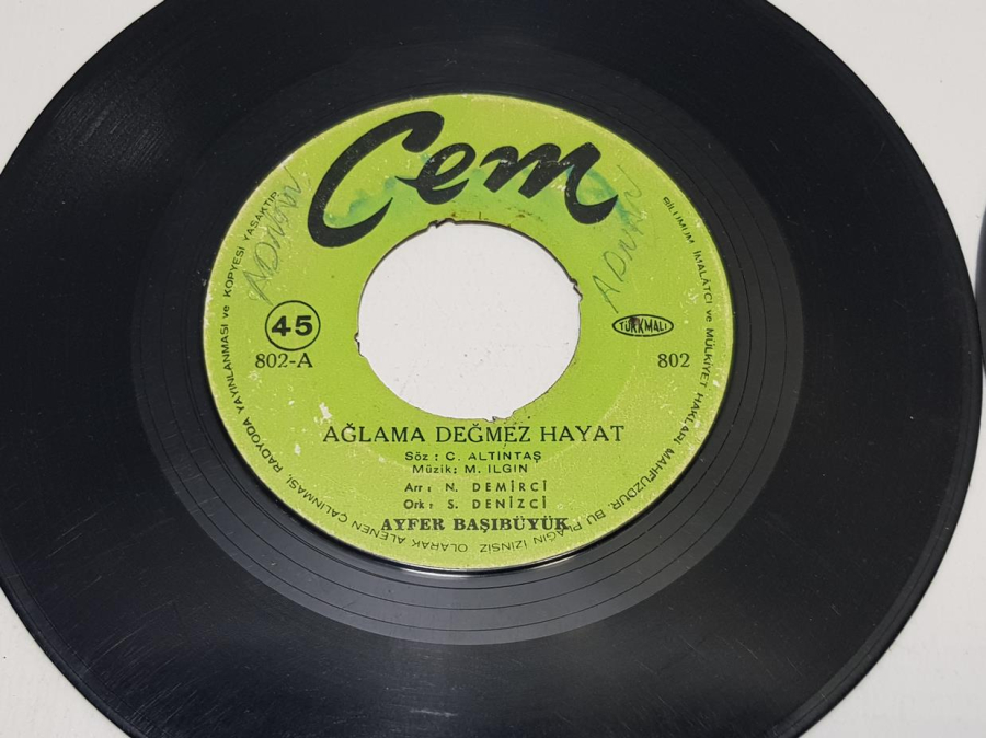 TÜRKÇE 45'LİK PLAK LOTU