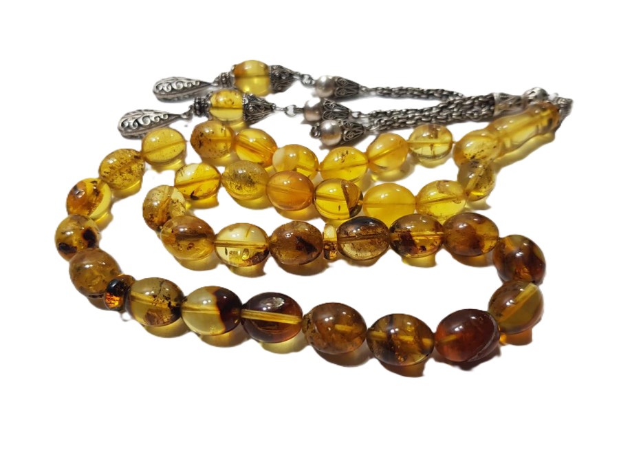 DOMİNİK DAMLA KEHRİBAR TESPİH