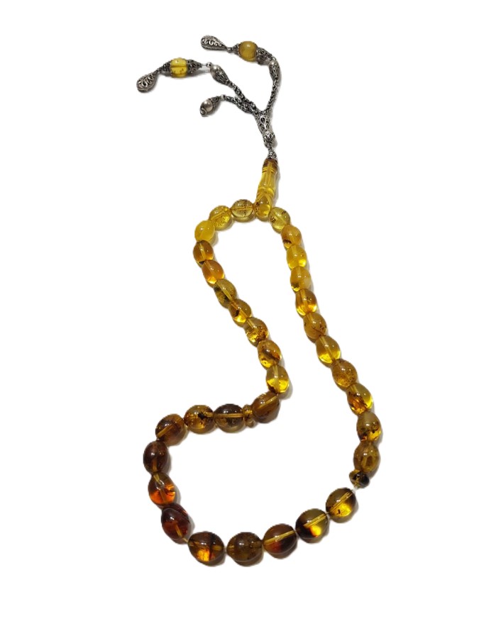 DOMİNİK DAMLA KEHRİBAR TESPİH