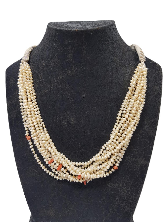 OSMANLI DÖNEMİ MERCANLI KUM İNCİ GERDANLIK