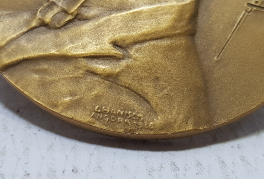 OSMANLICA GAZİ MUSTAFA KEMAL İMZALI BÜYÜK BOY ATATÜRK MADALYON