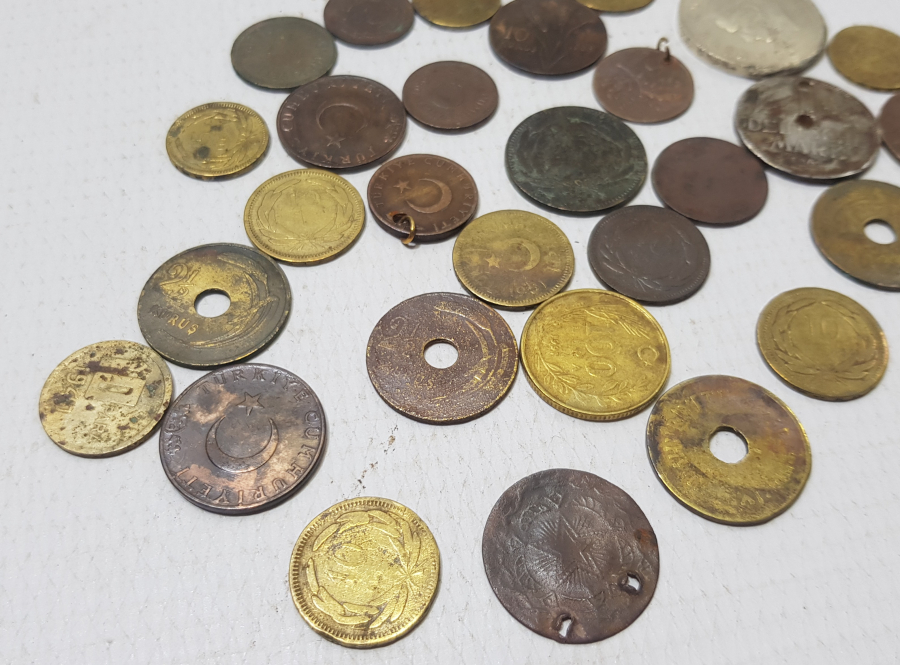 CUMHURİYET DÖNEMİ METAL PARA LOTU