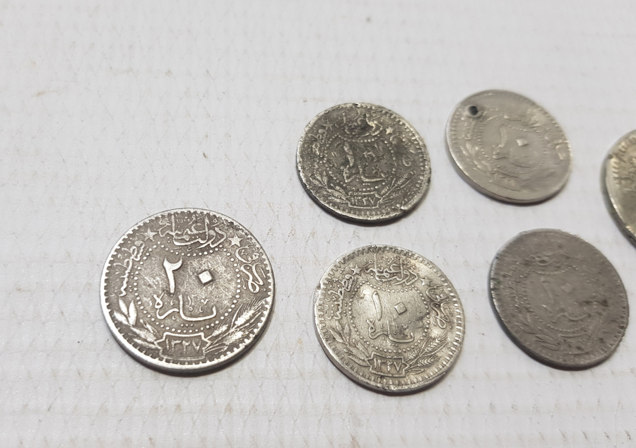 MEHMED REŞAD HAN DÖNEMİ 6LI NİKEL PARA LOTU