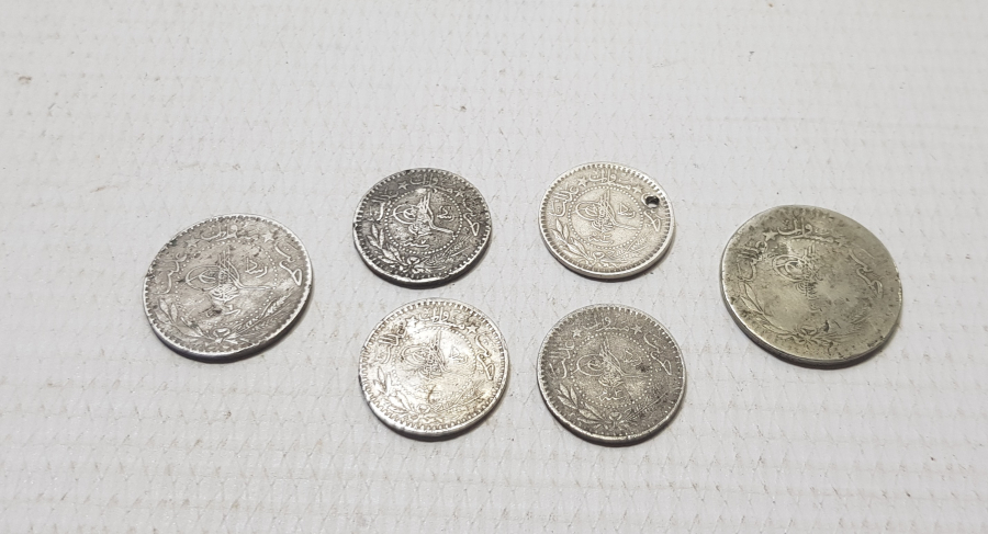 MEHMED REŞAD HAN DÖNEMİ 6LI NİKEL PARA LOTU